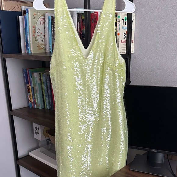 a new day Dresses & Skirts - A New Day Sequin Dress in Soft Green
